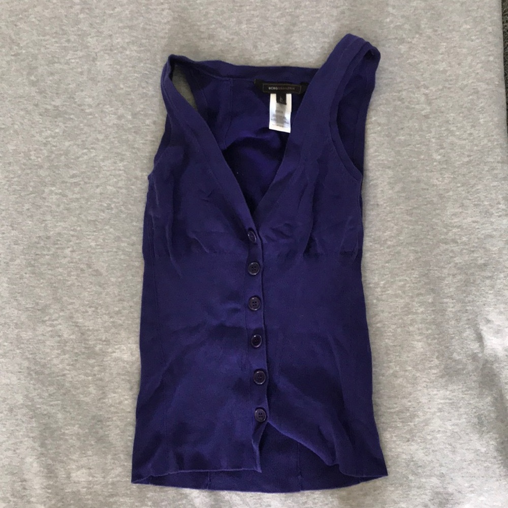 BCBGMAXAZRIA Purple Tank